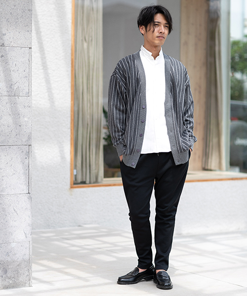 CAMBIO（カンビオ）の「mp7392-4段スムース裾リブアンクルパンツ（その他パンツ・メンズ・ブラック/ブラウン・M/L/XL）」の19枚目の写真