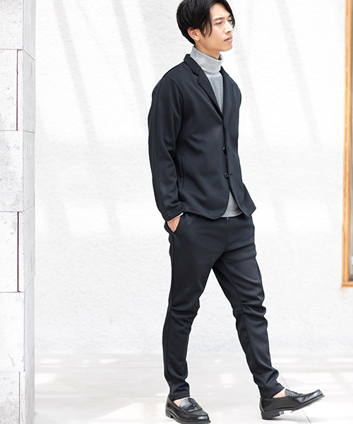 CAMBIO（カンビオ）の「mp7392-4段スムース裾リブアンクルパンツ（その他パンツ・メンズ・ブラック/ブラウン・M/L/XL）」の7枚目の写真