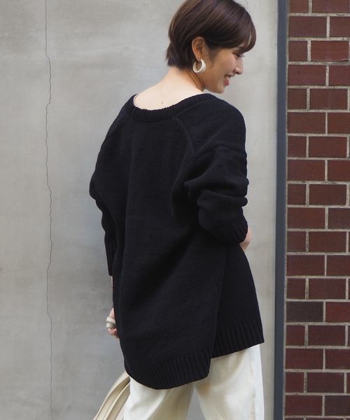 tiptop（ティップトップ）の「<pocket>【ZOZO限定アイテム】コードモールカーディガン（カーディガン/ボレロ・レディース・ブラック/ベージュ/グレー・FREE）」の6枚目の写真