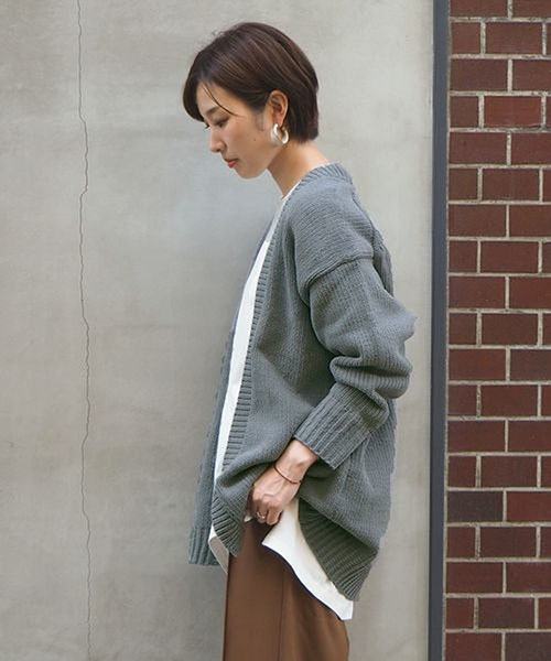 tiptop（ティップトップ）の「<pocket>【ZOZO限定アイテム】コードモールカーディガン（カーディガン/ボレロ・レディース・ブラック/ベージュ/グレー・FREE）」の11枚目の写真