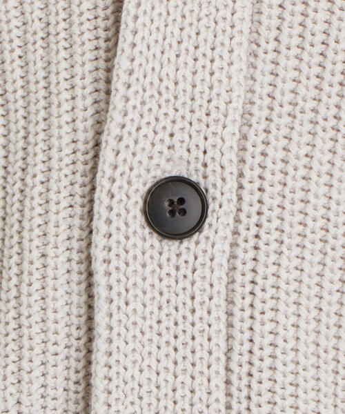 green label relaxing（グリーンレーベルリラクシング）の「SC バルキー コットン/アクリル アゼカーディガン（カーディガン/ボレロ・メンズ・ライトブルー/ナチュラル/ネイビー/ベージュ・LARGE/MEDIUM/SMALL）」の16枚目の写真