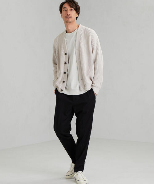 green label relaxing（グリーンレーベルリラクシング）の「SC バルキー コットン/アクリル アゼカーディガン（カーディガン/ボレロ・メンズ・ライトブルー/ナチュラル/ネイビー/ベージュ・LARGE/MEDIUM/SMALL）」の15枚目の写真