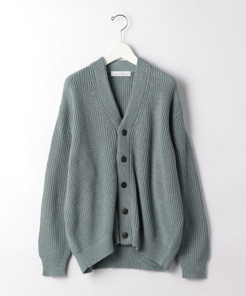 green label relaxing（グリーンレーベルリラクシング）の「SC バルキー コットン/アクリル アゼカーディガン（カーディガン/ボレロ・メンズ・ライトブルー/ナチュラル/ネイビー/ベージュ・LARGE/MEDIUM/SMALL）」の19枚目の写真