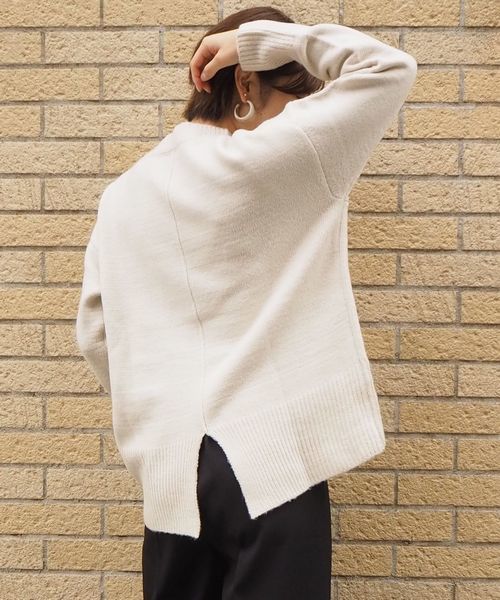tiptop（ティップトップ）の「<pocket>【ZOZO限定アイテム】バックスリットハイネックニット（ニット/セーター・レディース・ブラック/ベージュ/ブラウン/アイボリー・FREE）」の6枚目の写真
