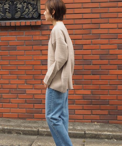 tiptop（ティップトップ）の「<pocket>【ZOZO限定アイテム】バックスリットハイネックニット（ニット/セーター・レディース・ブラック/ベージュ/ブラウン/アイボリー・FREE）」の8枚目の写真