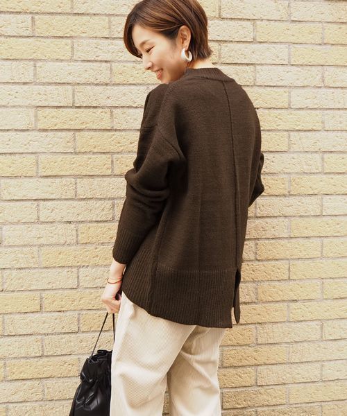 tiptop（ティップトップ）の「<pocket>【ZOZO限定アイテム】バックスリットハイネックニット（ニット/セーター・レディース・ブラック/ベージュ/ブラウン/アイボリー・FREE）」の15枚目の写真