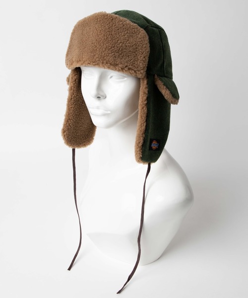 Dickies（ディッキーズ）の「WEGO/Dickiesボンバーキャップ（キャップ・レディース・カーキ/ブラック・FREE）」の6枚目の写真