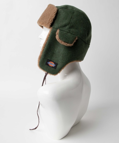 Dickies（ディッキーズ）の「WEGO/Dickiesボンバーキャップ（キャップ・レディース・カーキ/ブラック・FREE）」の8枚目の写真