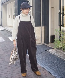 ホソコールストレッチ サロペット◆