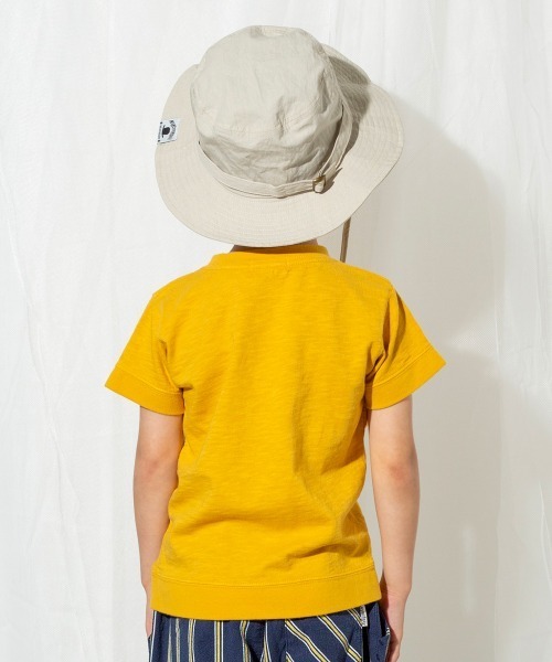 MAKE YOUR DAY（メイクユアデイ）の「【リンクコーデ】変形ポケットＴシャツ■80～140cm（Tシャツ/カットソー・キッズ・ピンク/マスタード/ブラウン/ベージュ/グリーン/ブルー・110/140/100/120/80/130/90）」の14枚目の写真