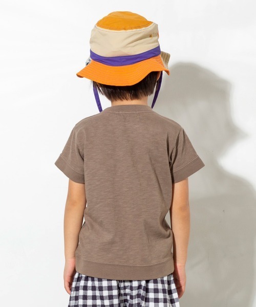MAKE YOUR DAY（メイクユアデイ）の「【リンクコーデ】変形ポケットＴシャツ■80～140cm（Tシャツ/カットソー・キッズ・ピンク/マスタード/ブラウン/ベージュ/グリーン/ブルー・110/140/100/120/80/130/90）」の16枚目の写真
