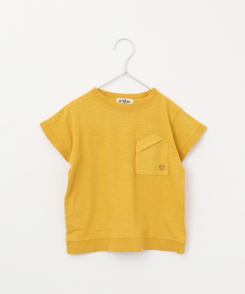 MAKE YOUR DAY（メイクユアデイ）の「【リンクコーデ】変形ポケットＴシャツ■80～140cm（Tシャツ/カットソー・キッズ・ピンク/マスタード/ブラウン/ベージュ/グリーン/ブルー・110/140/100/120/80/130/90）」の19枚目の写真