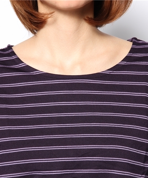 LOWRYS FARM（ローリーズファーム）の「ボーダーカットワンピース　552443（ワンピース・レディース・パープル/グリーン/ネイビー・LARGE/MEDIUM）」の8枚目の写真