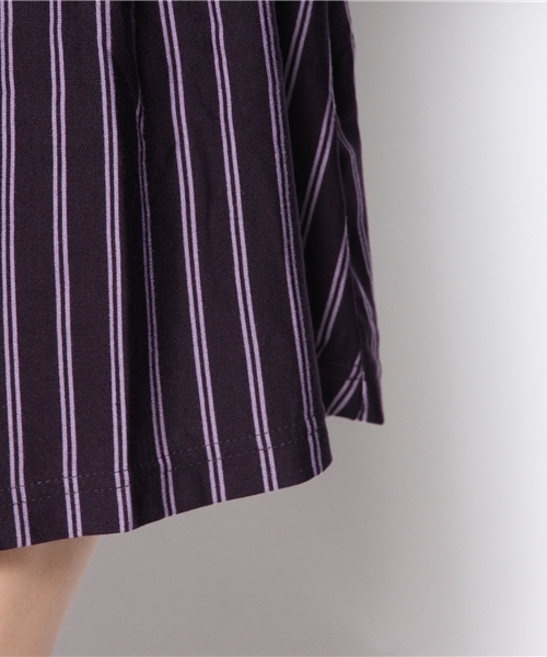 LOWRYS FARM（ローリーズファーム）の「ボーダーカットワンピース　552443（ワンピース・レディース・パープル/グリーン/ネイビー・LARGE/MEDIUM）」の10枚目の写真