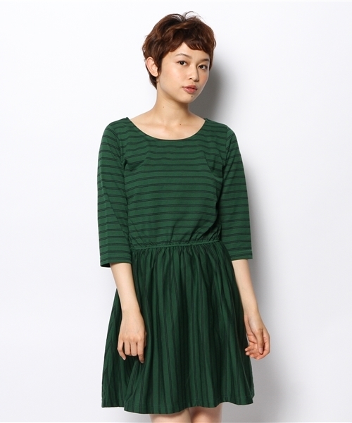 LOWRYS FARM（ローリーズファーム）の「ボーダーカットワンピース　552443（ワンピース・レディース・パープル/グリーン/ネイビー・LARGE/MEDIUM）」の14枚目の写真