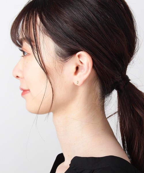 COCOSHNIK(ココシュニック)の「K18マーキース スタッドピアス(ピアス(両耳用)・レディース・ホワイト系その他7・00)」の7枚目の写真
