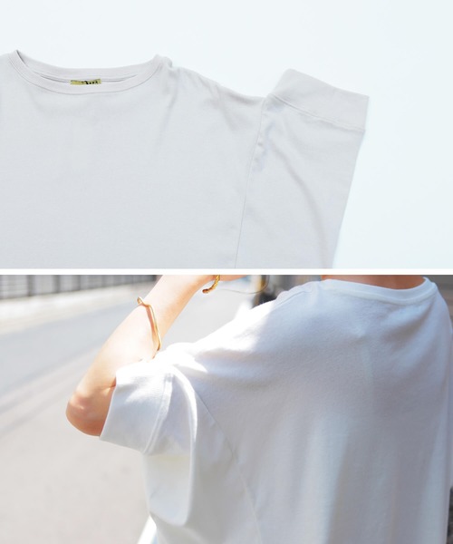 reca(レカ)の「変形デザインスリーブカットソー(Tシャツ/カットソー・レディース・ネイビー/オフホワイト/ベージュ系その他・ONE SIZE)」の12枚目の写真