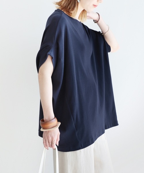 reca(レカ)の「変形デザインスリーブカットソー(Tシャツ/カットソー・レディース・ネイビー/オフホワイト/ベージュ系その他・ONE SIZE)」の22枚目の写真