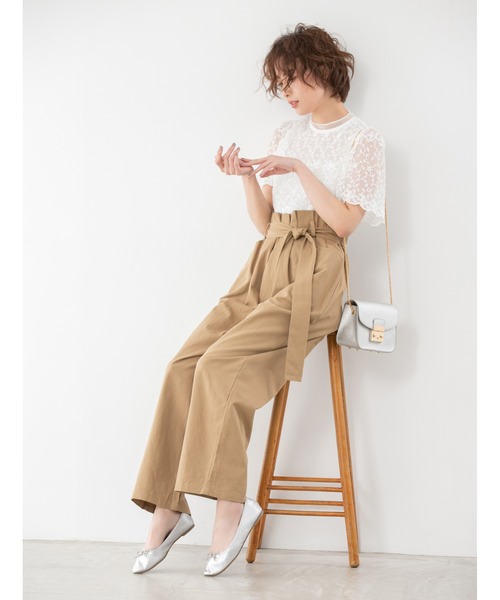 fifth（フィフス）の「シアーデザインレースブラウス（シャツ/ブラウス・レディース・ホワイト/ブラック・MEDIUM）」の12枚目の写真