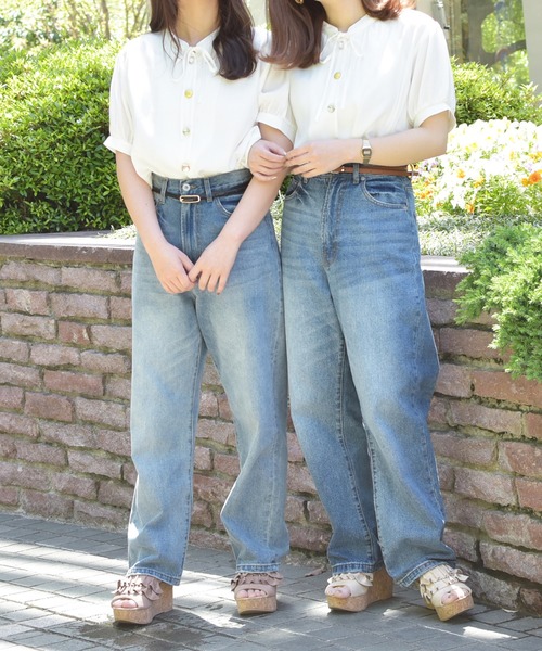 PairPair（ペアペア）の「イロイロボタンブラウス（シャツ/ブラウス・レディース・ライトブルー/スモークピンク/ブラック/オフホワイト/ライトベージュ・FREE）」の18枚目の写真