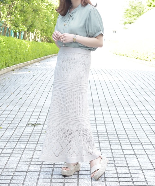 PairPair（ペアペア）の「イロイロボタンブラウス（シャツ/ブラウス・レディース・ライトブルー/スモークピンク/ブラック/オフホワイト/ライトベージュ・FREE）」の20枚目の写真