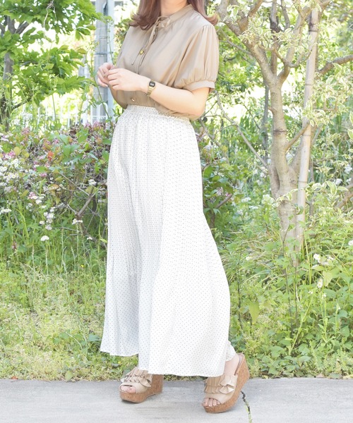 PairPair（ペアペア）の「イロイロボタンブラウス（シャツ/ブラウス・レディース・ライトブルー/スモークピンク/ブラック/オフホワイト/ライトベージュ・FREE）」の10枚目の写真