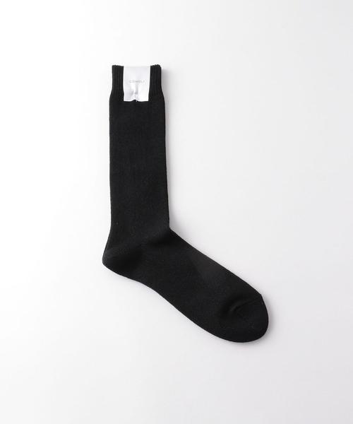 Steven Alan(スティーブンアラン)の「<COMOLI> SOCKS/ソックス □□(ソックス/靴下・メンズ・ブラック/ナチュラル・FREE)」の1枚目の写真