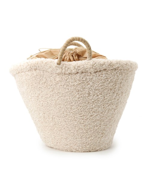 Aquagirl アクアガール の Caterina Bartini モコモコ かごバッグ L ハンドバッグ Wear