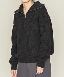 ASTRAET | ＜ASTRAET（アストラット）＞5G リブ ジップ タートルネックニット†(ニット/セーター)