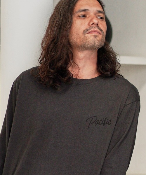 CAMBIO(カンビオ)の「mlt3122-Print L-S Tee - Pacific girl(Tシャツ/カットソー・メンズ・ホワイト/スミクロ/グレー・S/M/L/XL)」の17枚目の写真