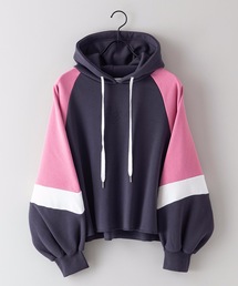 JEANS MATE（ジーンズメイト）の「配色切替パーカー　袖ボリューム（パーカー・レディース）」