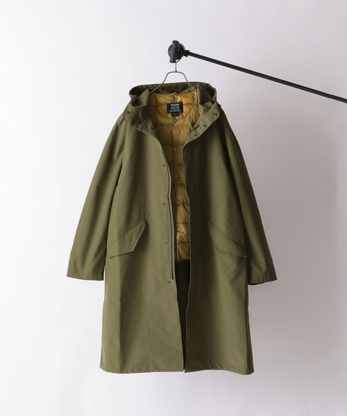 SHIPS × TAION 3WAY ダウンベスト付きステンカラーコート セール】【SHIPS any別注】TAION: 3way ダウンベスト付き オーバー