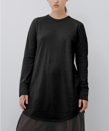 MidiUmi（ミディウミ）の「MidiUmi バックヘンリーネックワンピース（Tシャツ/カットソー・レディース）」