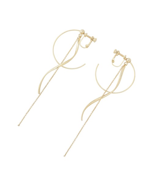 SALON adam et rope'（サロン アダム エ ロペ）の「【SALONオリジナルBOX付き】14KGFフープイヤリング（イヤリング・レディース・ブラック/ブラック系その他/ブラック系その他2/ブラック系その他3/スミクロ・FREE）」の12枚目の写真