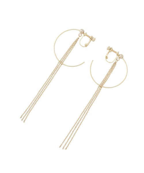 SALON adam et rope'（サロン アダム エ ロペ）の「【SALONオリジナルBOX付き】14KGFフープイヤリング（イヤリング・レディース・ブラック/ブラック系その他/ブラック系その他2/ブラック系その他3/スミクロ・FREE）」の13枚目の写真