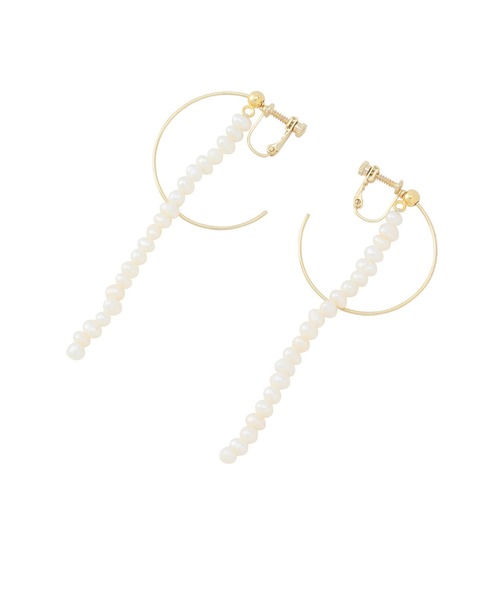 SALON adam et rope'（サロン アダム エ ロペ）の「【SALONオリジナルBOX付き】14KGFフープイヤリング（イヤリング・レディース・ブラック/ブラック系その他/ブラック系その他2/ブラック系その他3/スミクロ・FREE）」の14枚目の写真