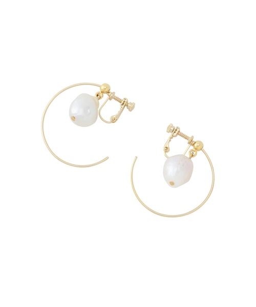 SALON adam et rope'（サロン アダム エ ロペ）の「【SALONオリジナルBOX付き】14KGFフープイヤリング（イヤリング・レディース・ブラック/ブラック系その他/ブラック系その他2/ブラック系その他3/スミクロ・FREE）」の16枚目の写真