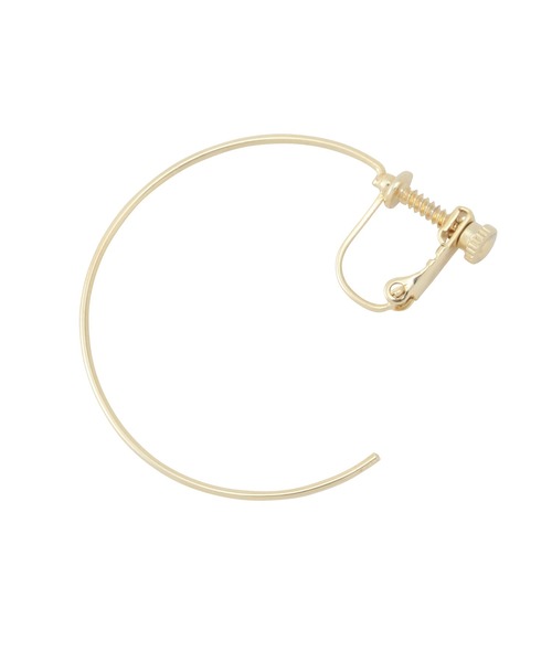 SALON adam et rope'（サロン アダム エ ロペ）の「【SALONオリジナルBOX付き】14KGFフープイヤリング（イヤリング・レディース・ブラック/ブラック系その他/ブラック系その他2/ブラック系その他3/スミクロ・FREE）」の18枚目の写真