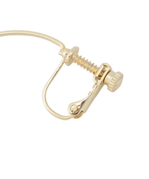 SALON adam et rope'（サロン アダム エ ロペ）の「【SALONオリジナルBOX付き】14KGFフープイヤリング（イヤリング・レディース・ブラック/ブラック系その他/ブラック系その他2/ブラック系その他3/スミクロ・FREE）」の19枚目の写真