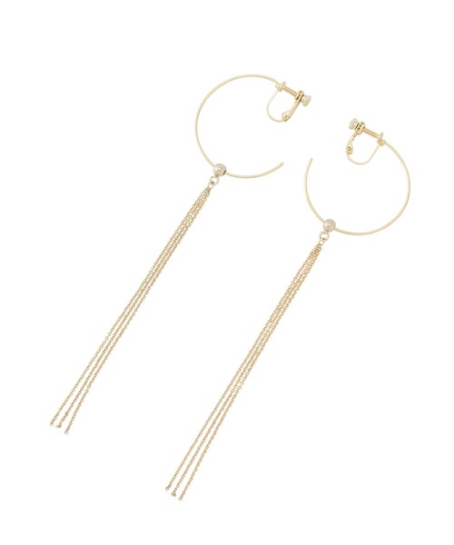 SALON adam et rope'（サロン アダム エ ロペ）の「【SALONオリジナルBOX付き】14KGFフープイヤリング（イヤリング・レディース・ブラック/ブラック系その他/ブラック系その他2/ブラック系その他3/スミクロ・FREE）」の9枚目の写真