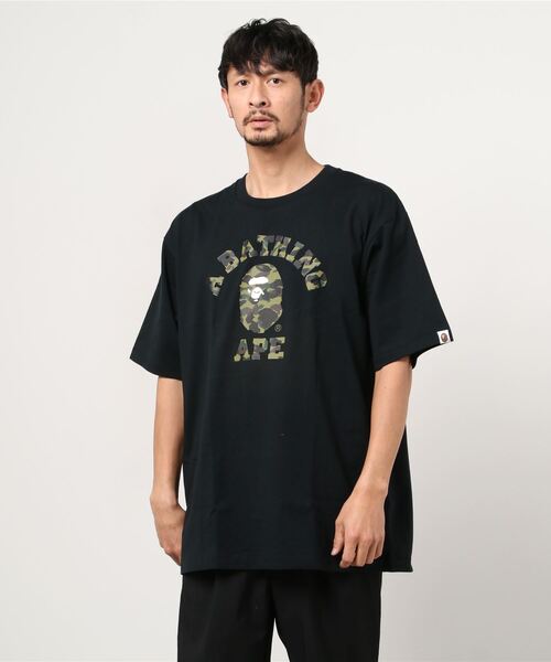 【A BATHING APE】 ア ベイシング エイプ 1ST CAMO COLLEGE TEE A BATHING APE® 1st Camo College Tee | Bape official website