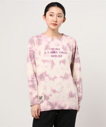 AVIREX | タイダイロゴ エンブロイダリーニットセーター/ TIE-DYE×LOGO EMBROIDERY KINT SWEATER(ニット/セーター)