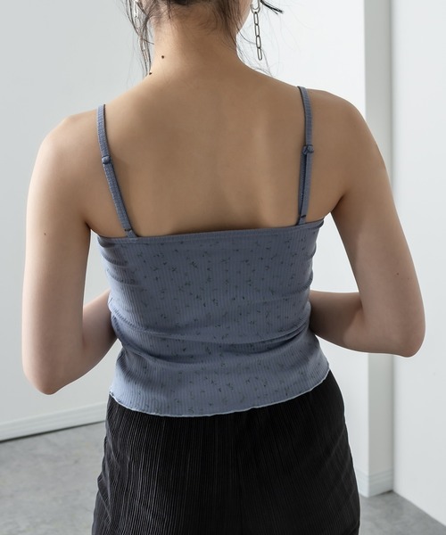 RASVOA（ラスボア）の「ストーンロゴキャミ（キャミソール・レディース・ブラック/オフホワイト/ブルー・FREE）」の9枚目の写真