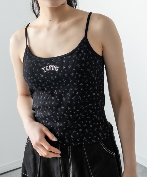 RASVOA（ラスボア）の「ストーンロゴキャミ（キャミソール・レディース・ブラック/オフホワイト/ブルー・FREE）」の4枚目の写真