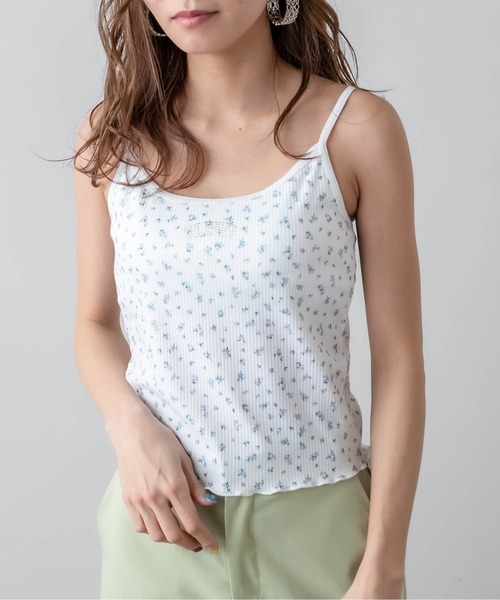 RASVOA（ラスボア）の「ストーンロゴキャミ（キャミソール・レディース・ブラック/オフホワイト/ブルー・FREE）」の22枚目の写真