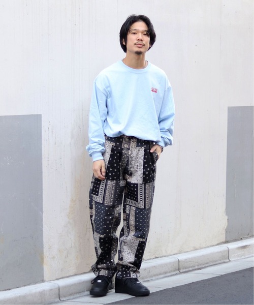 JOINT WORKS(ジョイントワークス)の「JW-BANDANA 1 TUCK パンツ(チノパンツ・メンズ・ブラック/ネイビー・MEDIUM/LARGE)」の4枚目の写真