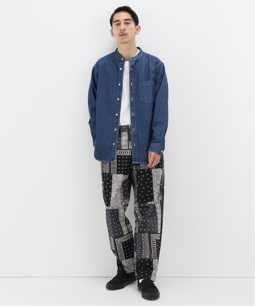 JOINT WORKS(ジョイントワークス)の「JW-BANDANA 1 TUCK パンツ(チノパンツ・メンズ・ブラック/ネイビー・MEDIUM/LARGE)」の8枚目の写真