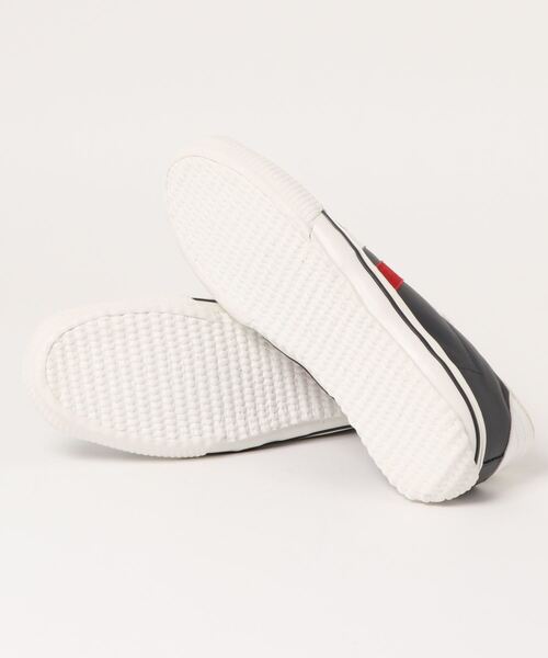 MEN'S BIGI(メンズビギ)の「<maccheronian(マカロニアン)>別注レザースニーカー(スニーカー・メンズ・ホワイト/ネイビー・01/02/03)」の3枚目の写真