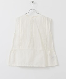 siiwa | siiwa コットンシルクレースピンタックブラウス(シャツ/ブラウス)