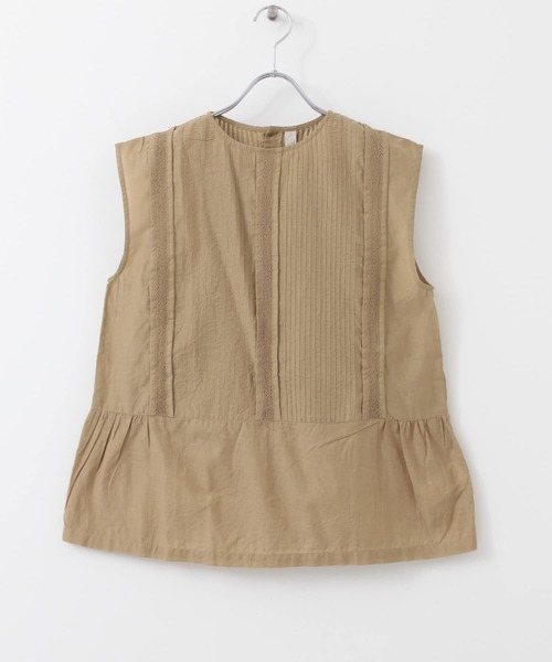 siiwa(シーワ)の「siiwa コットンシルクレースピンタックブラウス(シャツ/ブラウス・レディース・オフホワイト/ベージュ・ONE)」の6枚目の写真